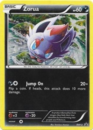 Image of Zorua (BW12) [Black & White: Black Star Promos]