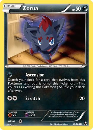 Image of Zorua (69/108) [Black & White: Dark Explorers]