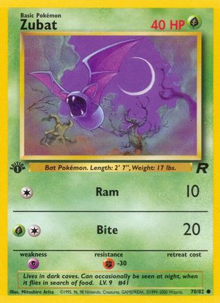 Image of Zubat (70/82) [Team Rocket 1st Edition]