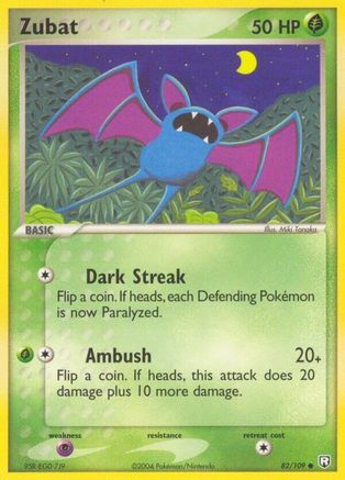 Image of Zubat (82/109) (Stamped) [EX: Team Rocket Returns]