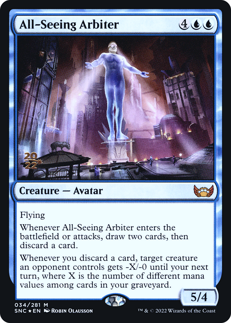 Image of All-Seeing Arbiter [Streets of New Capenna Prerelease Promos]