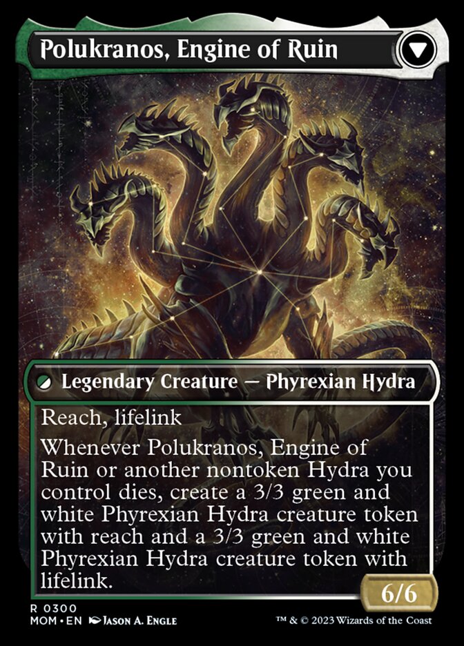 Image of Polukranos Reborn // Polukranos, Engine of Ruin (Showcase Planar Booster Fun) [March of the Machine]