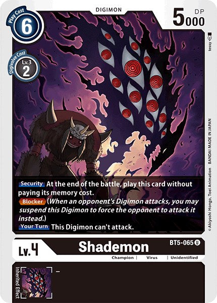 Image of Shademon [BT5-065] [Battle of Omni]
