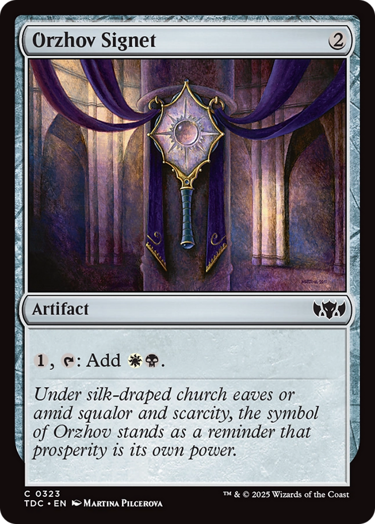 Image of Orzhov Signet [Tarkir: Dragonstorm Commander]