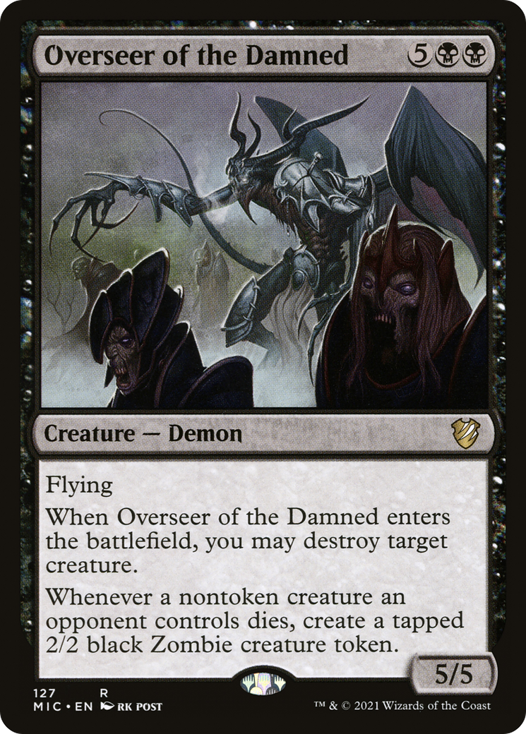 Image of Overseer of the Damned [Innistrad: Midnight Hunt Commander]