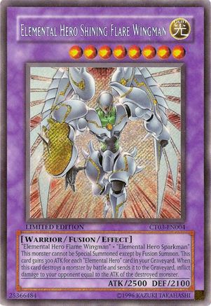 Image of Elemental HERO Shining Flare Wingman [CT03-EN004] Secret Rare