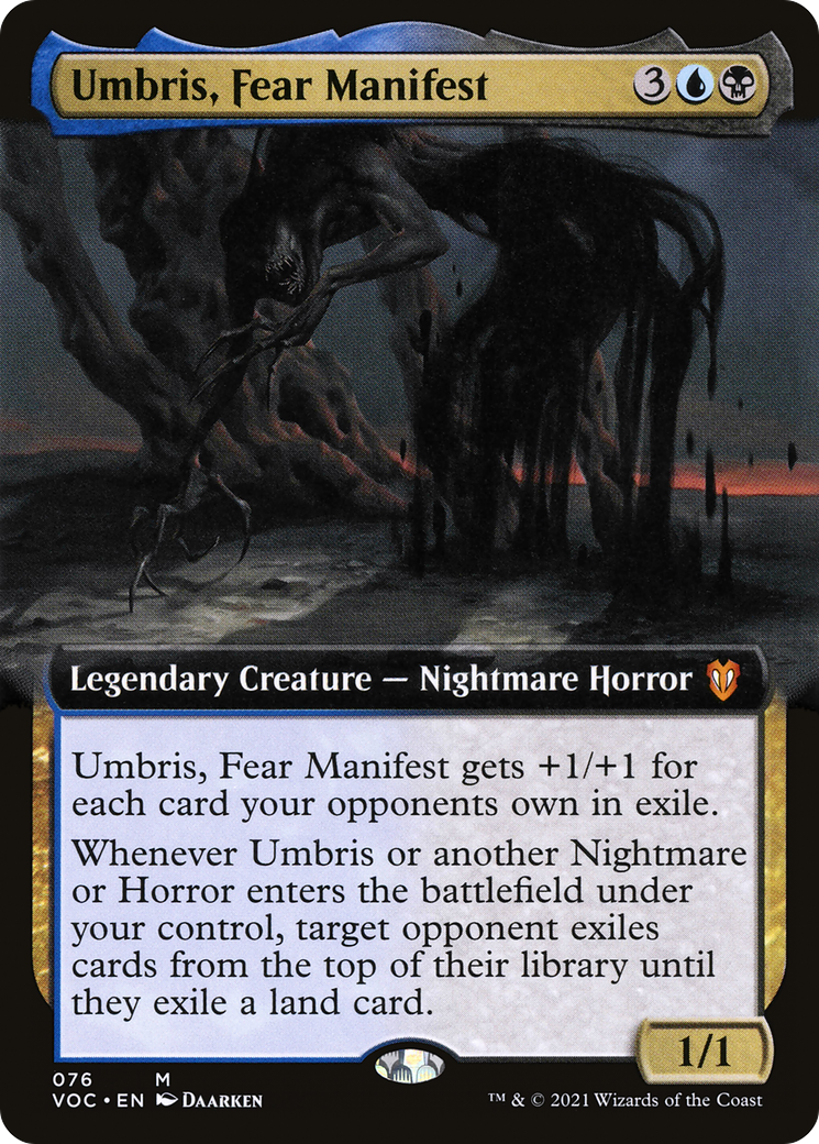 Image of Umbris, Fear Manifest (Extended Art) [Innistrad: Crimson Vow Commander]