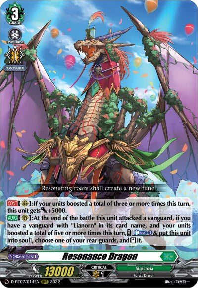 Image of Resonance Dragon (D-BT07/014EN) [Raging Flames Against Emerald Storm]