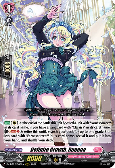 Image of Definite Growth, Rugena (D-LBT02/009EN) [Lyrical Monasterio: It's a New School Term!]