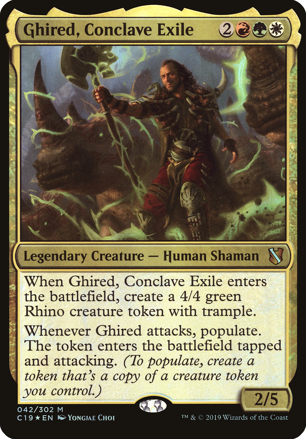 Image of Ghired, Conclave Exile (Oversized) [Commander 2019 Oversized]