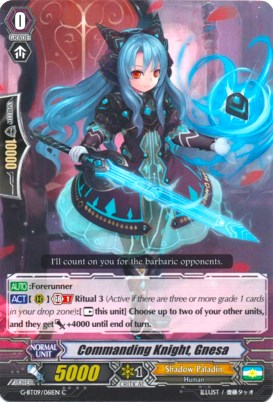 Image of Commanding Knight, Gnesa (G-BT09/061EN) [Divine Dragon Caper]