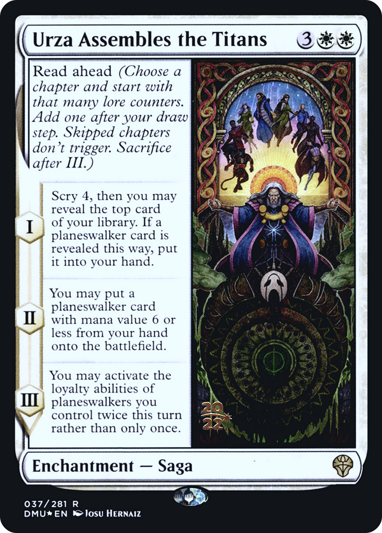 Image of Urza Assembles the Titans [Dominaria United Prerelease Promos]