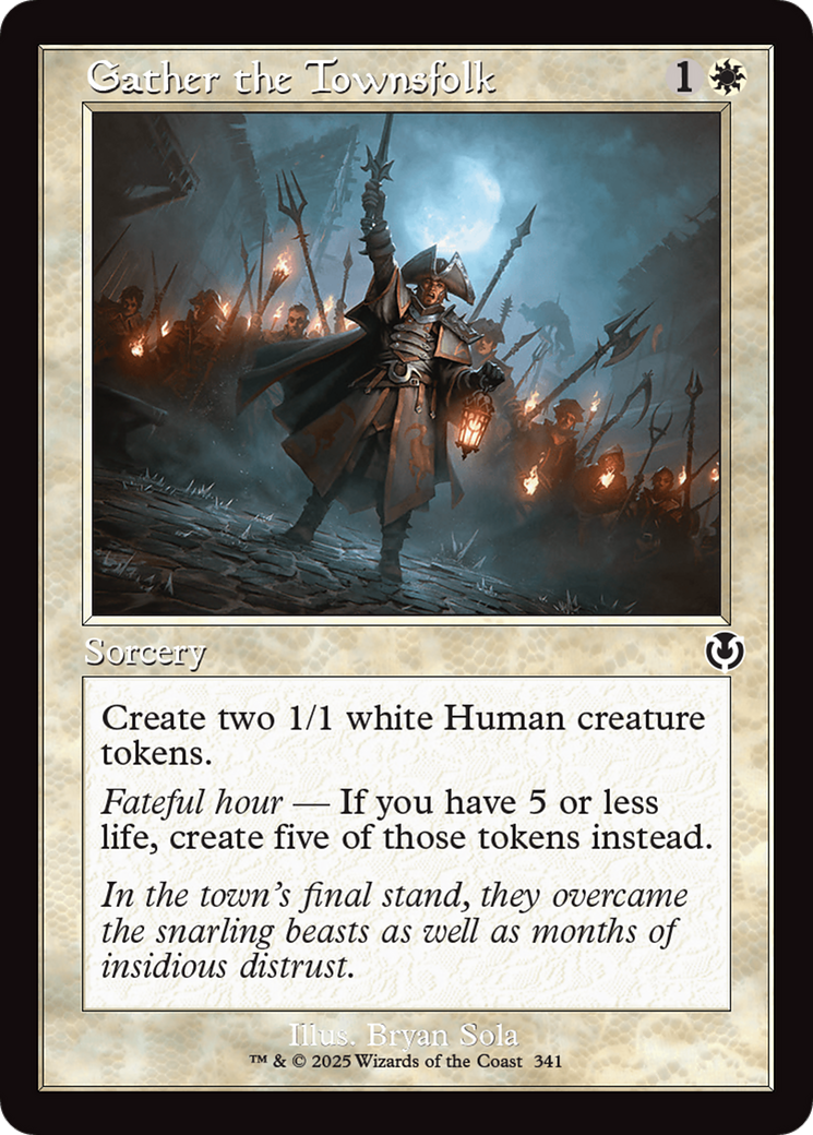 Image of Gather the Townsfolk (Retro Frame) [Innistrad Remastered]