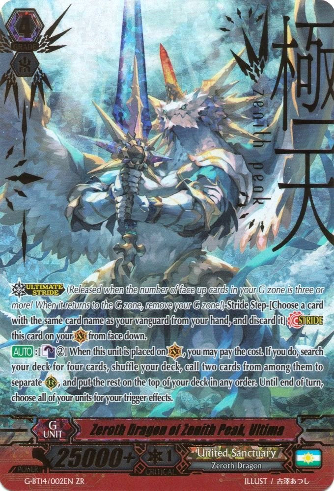 Image of Zeroth Dragon of Zenith Peak, Ultima (G-BT14/002EN) [Divine Dragon Apocrypha]