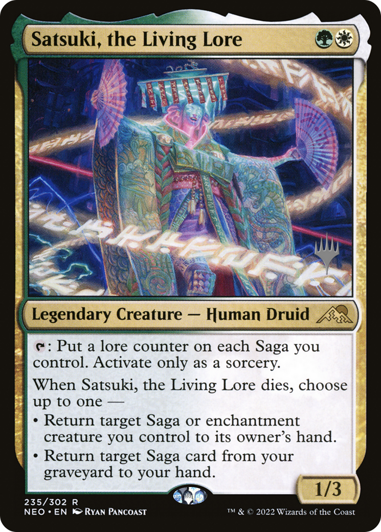 Image of Satsuki, the Living Lore (Promo Pack) [Kamigawa: Neon Dynasty Promos]
