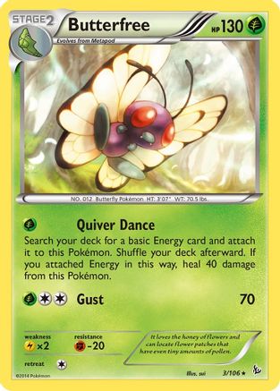 Image of Butterfree (3/106) [XY: Flashfire]