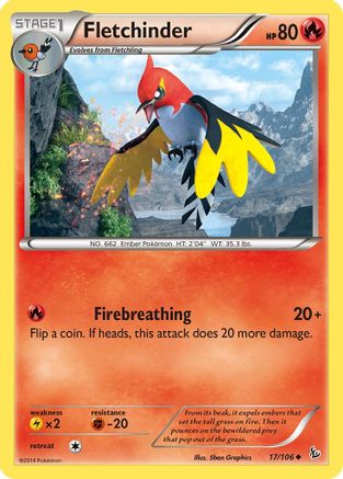 Image of Fletchinder (17/106) [XY: Flashfire]