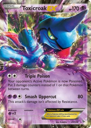 Image of Toxicroak EX (41/106) [XY: Flashfire]