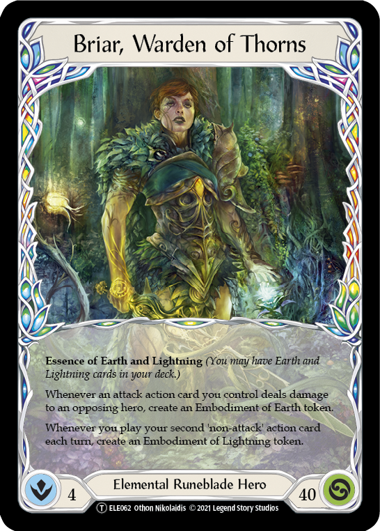 Image of Briar, Warden of Thorns // Titan's Fist [U-ELE062] (Tales of Aria Unlimited)  Unlimited Normal