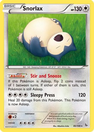 Image of Snorlax (80/106) [XY: Flashfire]