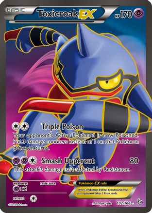 Image of Toxicroak EX (102/106) [XY: Flashfire]