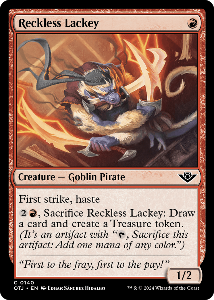 Image of Reckless Lackey [Outlaws of Thunder Junction]