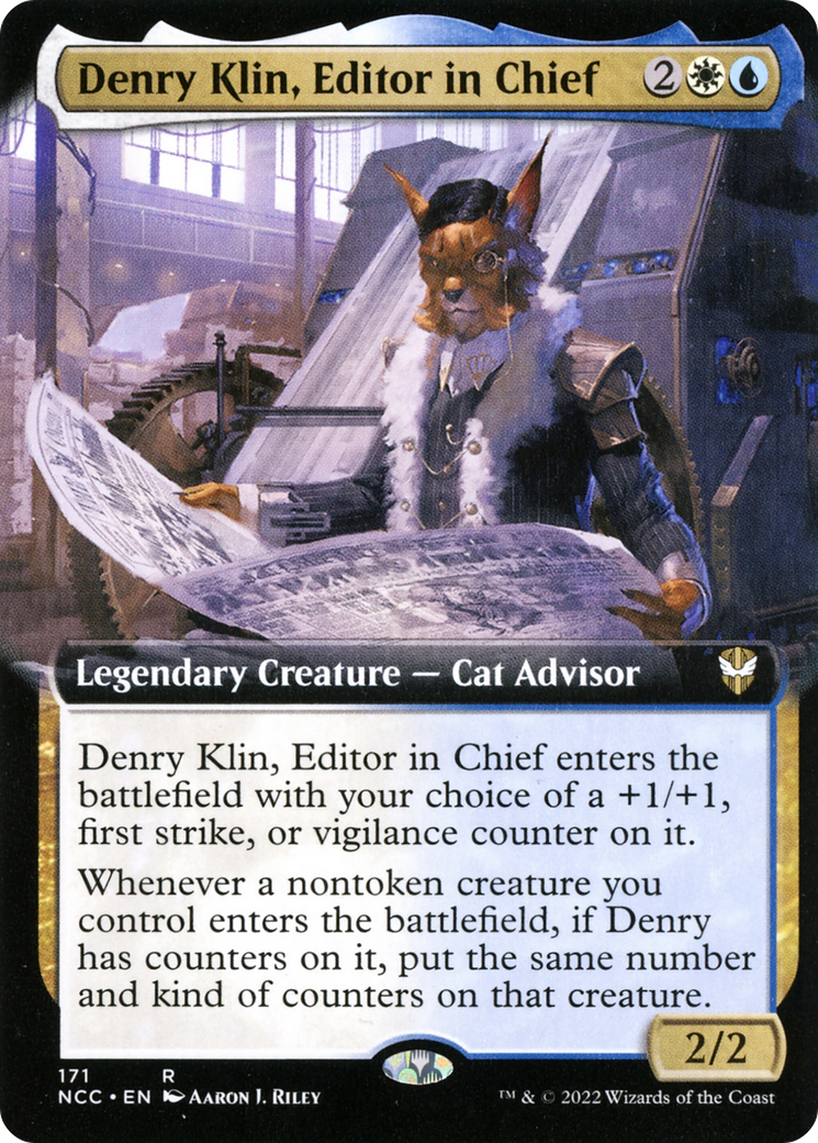 Image of Denry Klin, Editor in Chief (Extended Art) [Streets of New Capenna Commander]