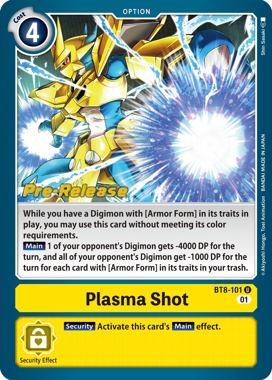 Image of Plasma Shot [BT8-101] [New Awakening Pre-Release Cards]