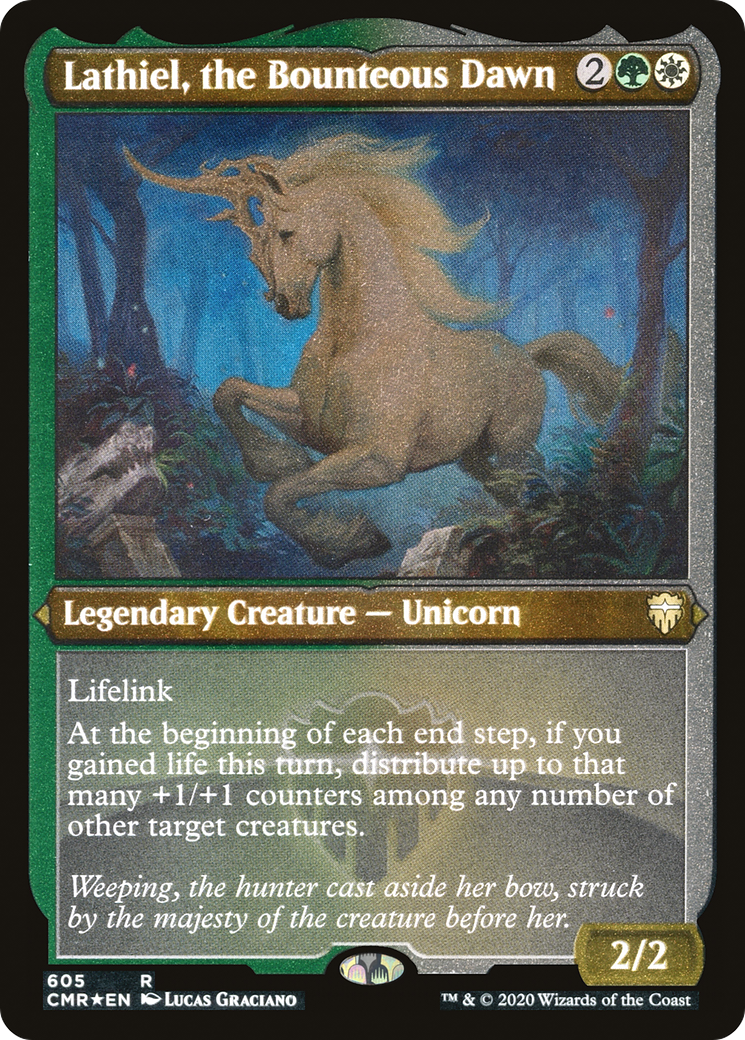 Image of Lathiel, the Bounteous Dawn (Etched) [Commander Legends]