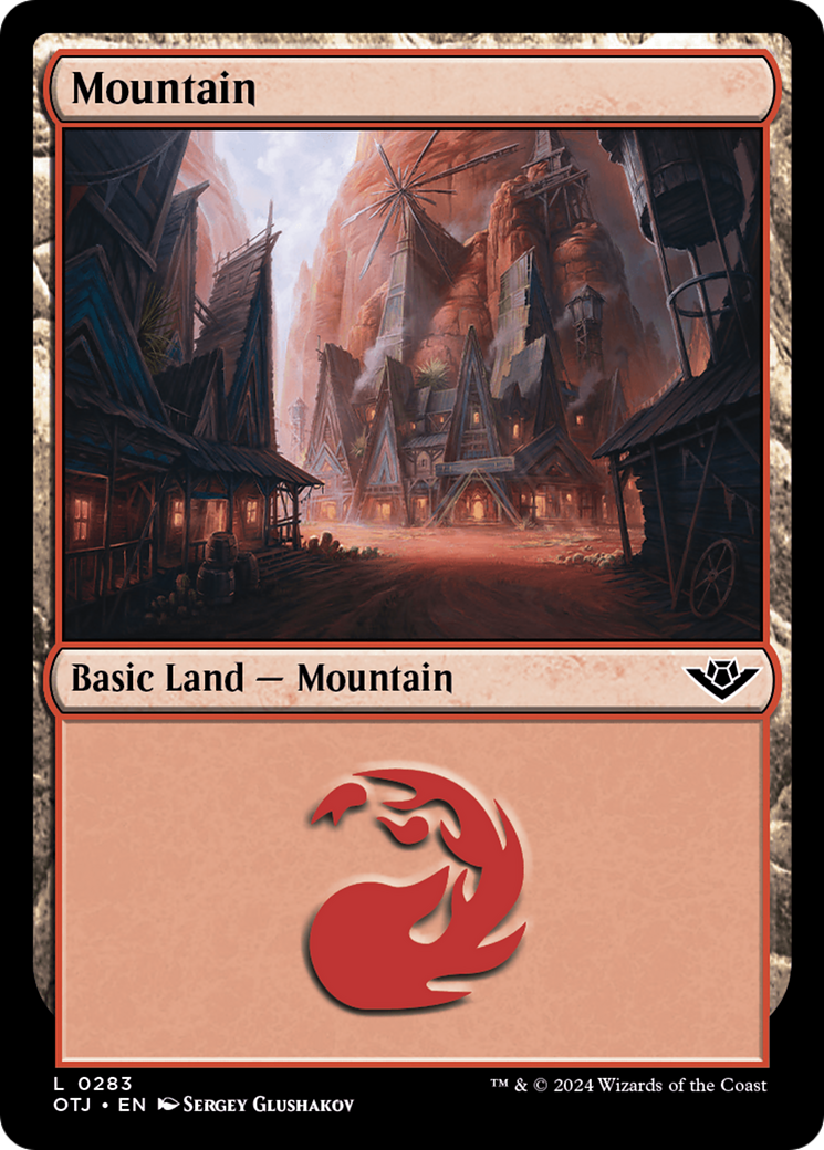 Image of Mountain (0283) [Outlaws of Thunder Junction]