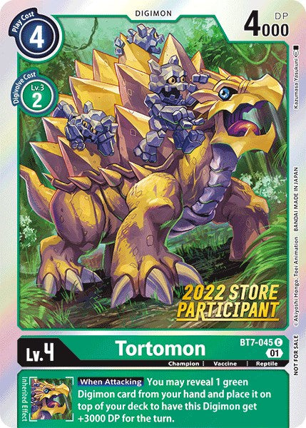 Image of Tortomon [BT7-045] (2022 Store Participant) [Next Adventure Promos]