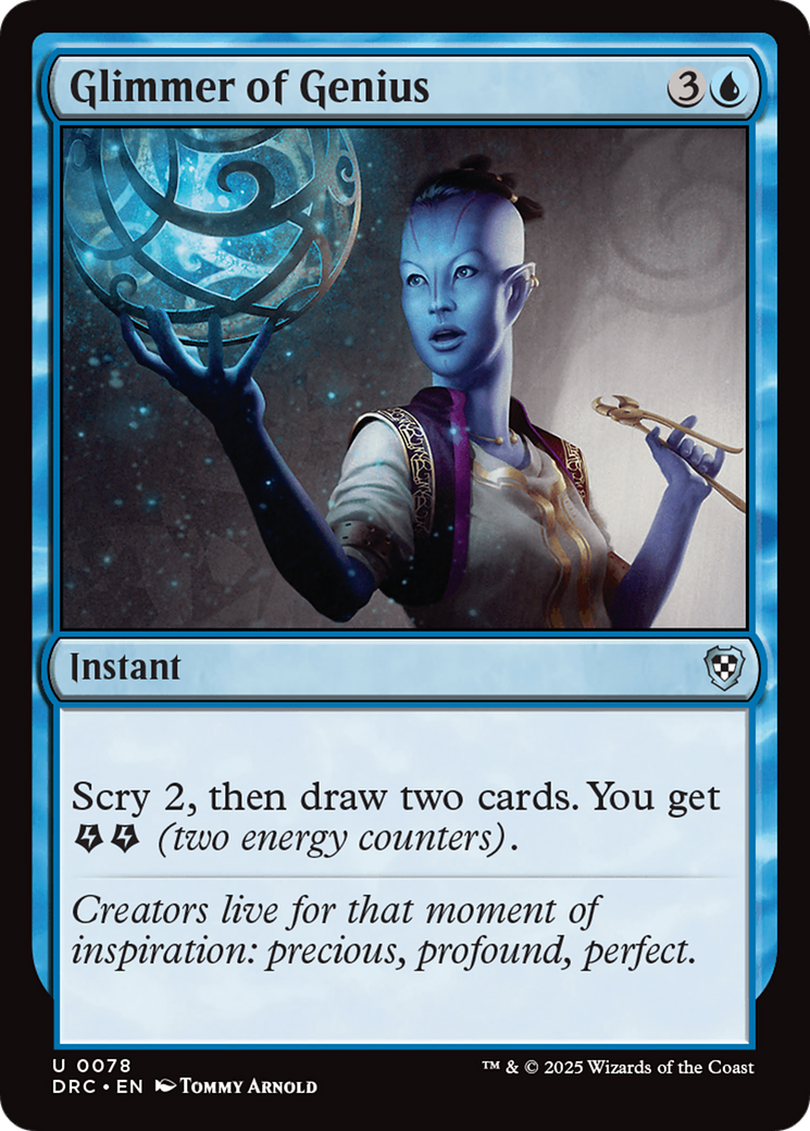 Image of Glimmer of Genius [Aetherdrift Commander]