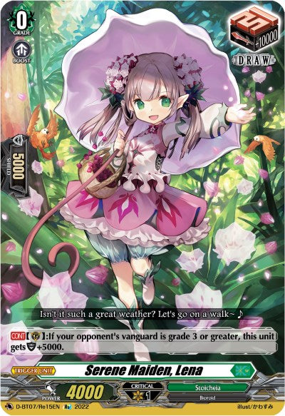 Image of Serene Maiden, Lena (D-BT07/Re15EN) [Raging Flames Against Emerald Storm]