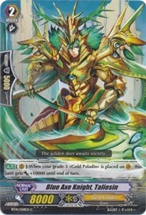 Image of Blue Axe Knight, Taliesin (BRILLIANT STRIKE)