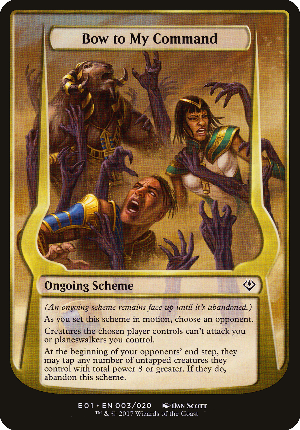 Image of Bow to My Command (Schemes) [Archenemy: Nicol Bolas Schemes]