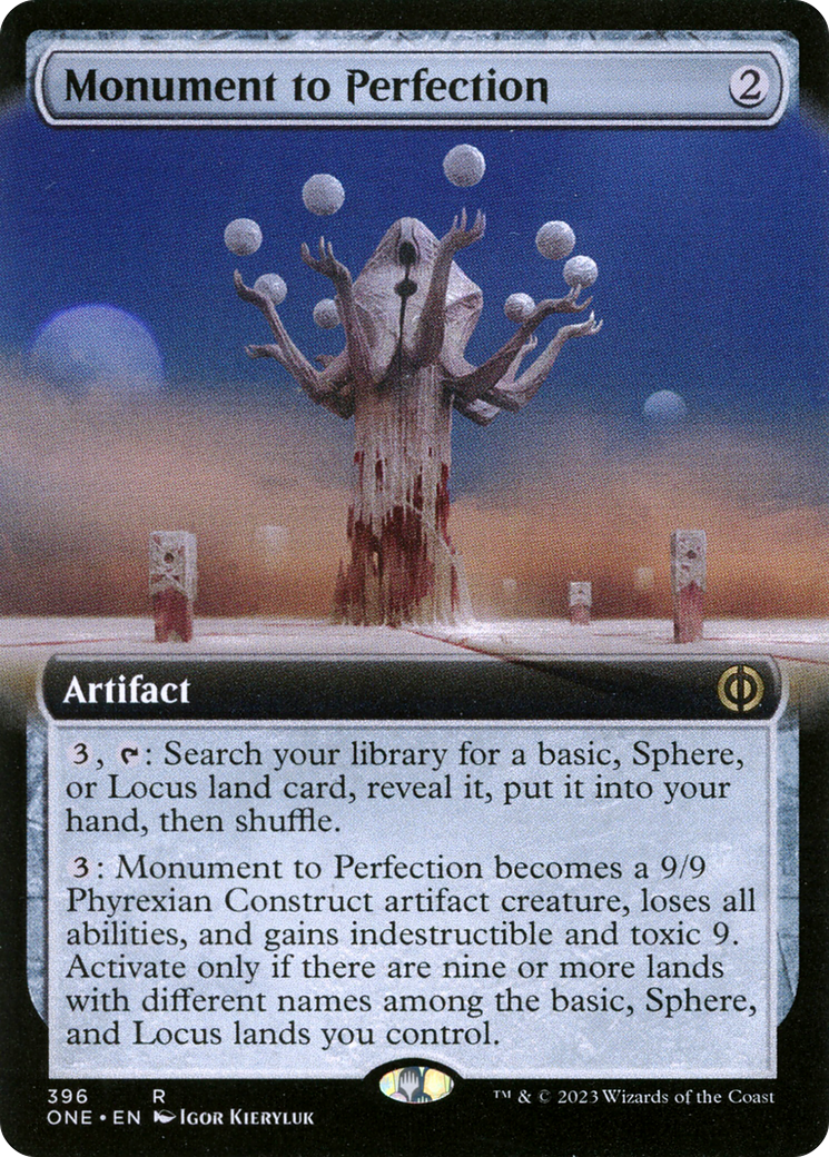 Image of Monument to Perfection (Extended Art) [Phyrexia: All Will Be One]