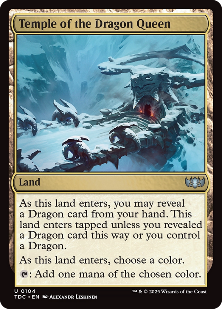 Image of Temple of the Dragon Queen [Tarkir: Dragonstorm Commander]