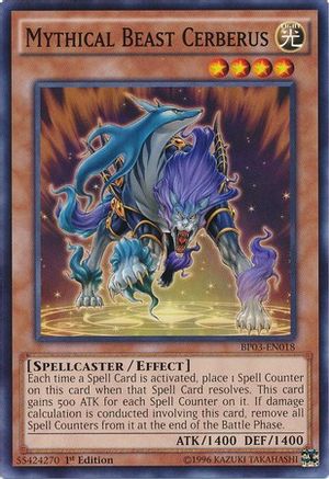 Image of Mythical Beast Cerberus [BP03-EN018] Common