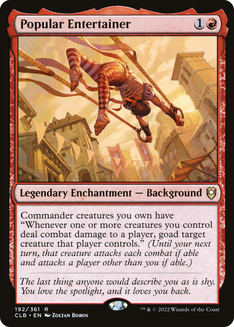 Image of Popular Entertainer [Commander Legends: Battle for Baldur's Gate]