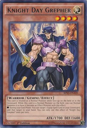 Image of Knight Day Grepher [BP03-EN109] Rare
