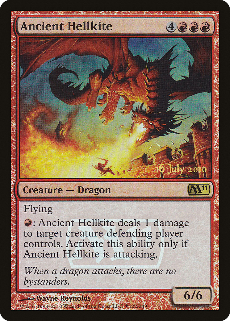Image of Ancient Hellkite [Magic 2011 Prerelease Promos]