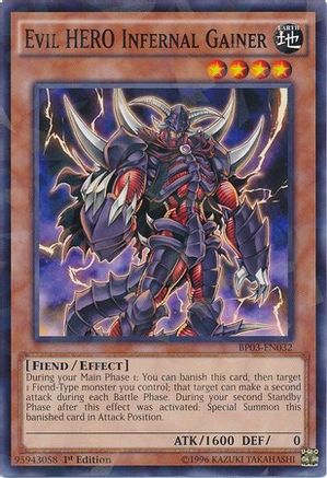 Image of Evil HERO Infernal Gainer [BP03-EN032] Shatterfoil Rare