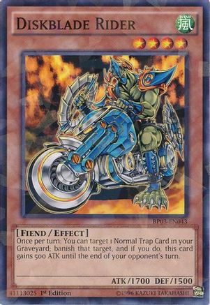 Image of Diskblade Rider [BP03-EN043] Shatterfoil Rare
