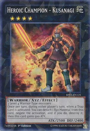 Image of Heroic Champion - Kusanagi [BP03-EN125] Shatterfoil Rare