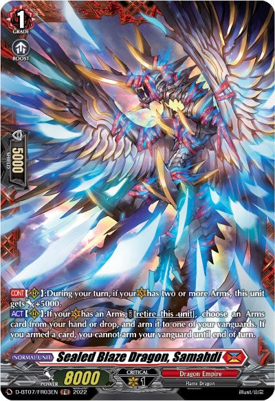 Image of Sealed Blaze Dragon, Samahdi (FR) (D-BT07/FR03EN) [Raging Flames Against Emerald Storm]