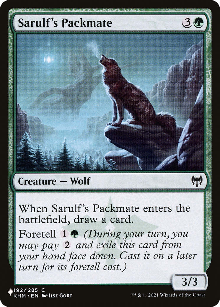 Image of Sarulf's Packmate [The List]