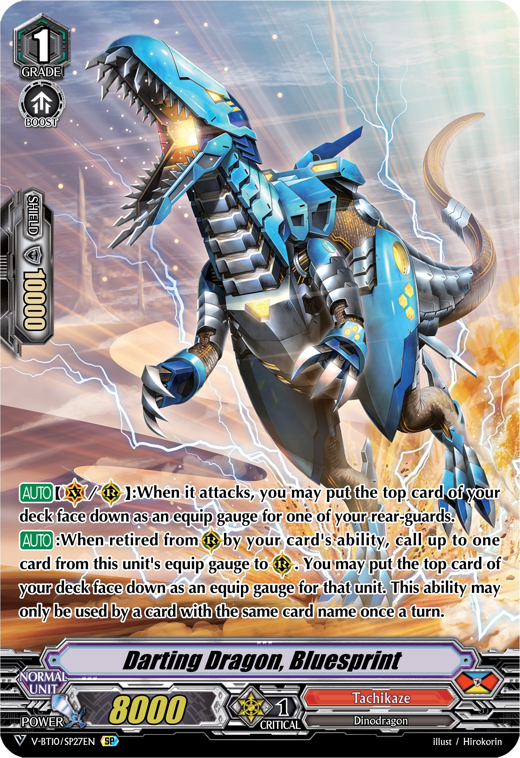 Image of Darting Dragon, Bluesprint (V-BT10/SP27EN) [Phantom Dragon Aeon]