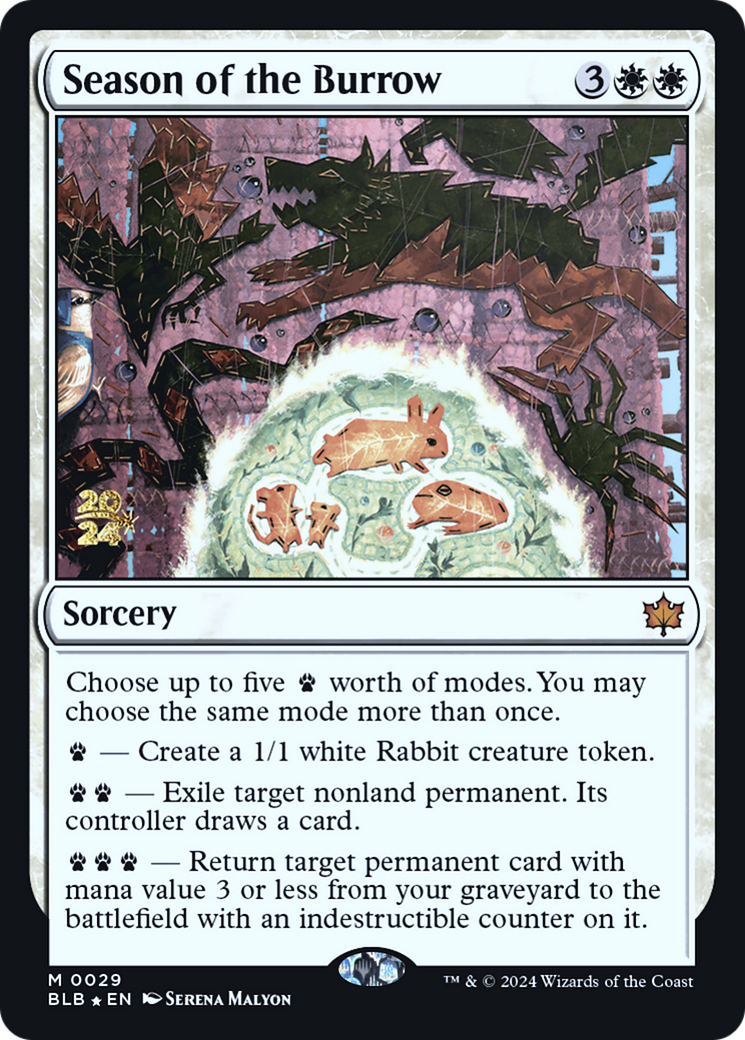 Image of Season of the Burrow [Bloomburrow Prerelease Promos]