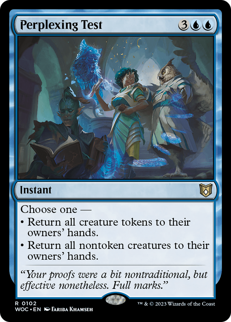 Image of Perplexing Test [Wilds of Eldraine Commander]