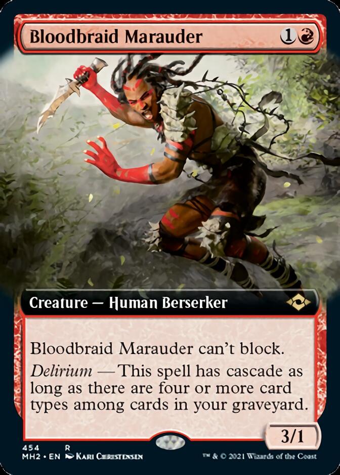 Image of Bloodbraid Marauder (Extended Art) [Modern Horizons 2]